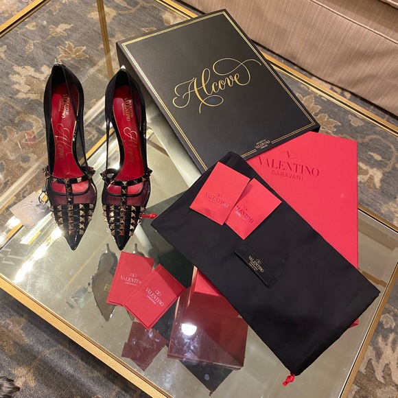 NIB Authentic Valentino Rockstud Alcove Pump 100mm - Picture 13 of 16